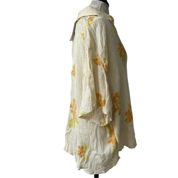 NWT Savannah Morrow “Peace” Top – Ethical Artisan Linen Cotton – M - Picture 4 of 5